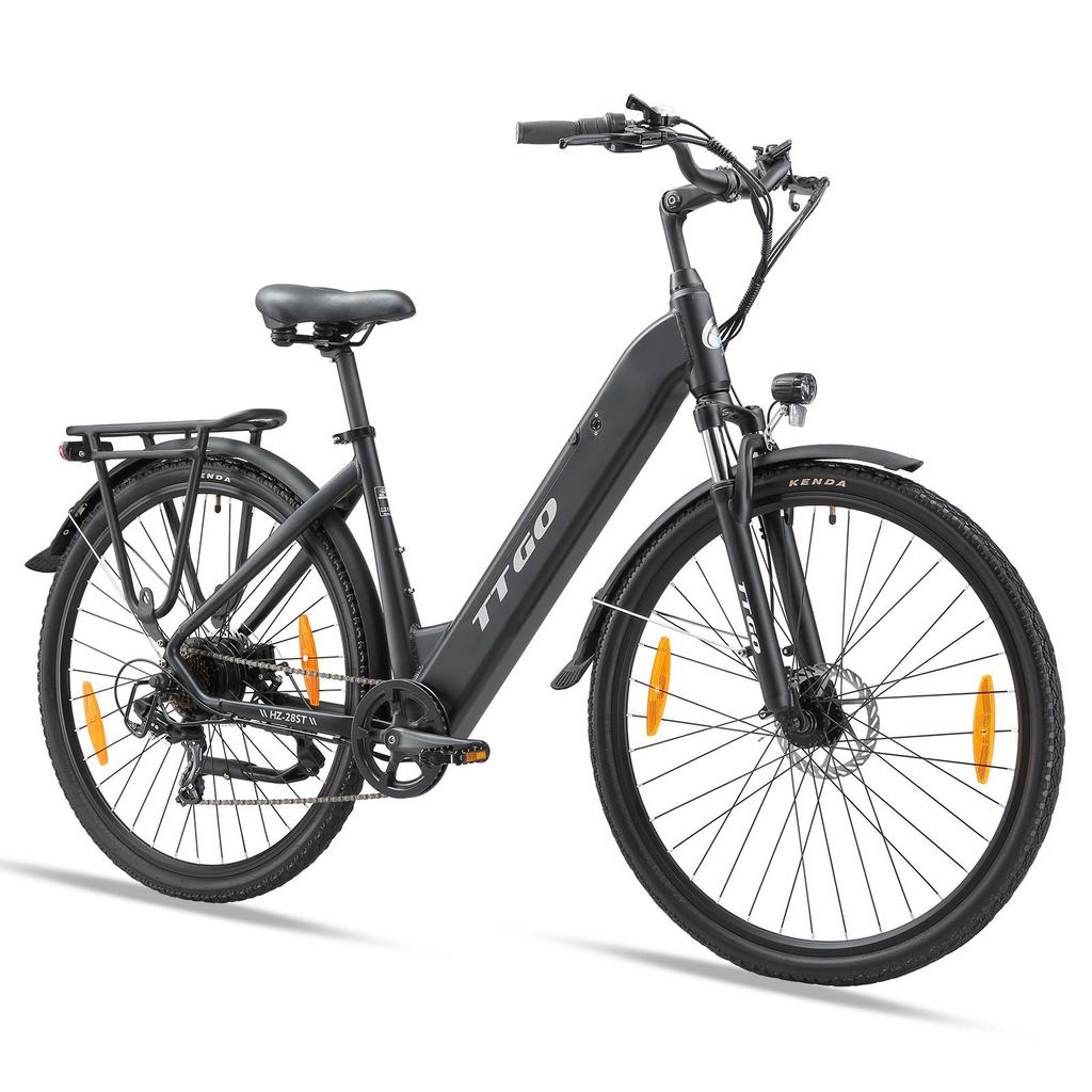 TTGO HZ-28ST электровелосипед для взрослых 28" Step-thru Commuter City Ebike 250W мотор 36V 20Ah аккумулятор