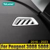 Для Peugeot 3008 5008 GT 2016 2017 2018 2019 2020 2021 2022 2023 Гибридный автомобиль ABS приборная панель кондиционер вентиляционный выход отделка Cove