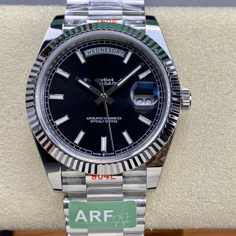 Мужские механические часы ARF серии Lao Jia Ri Zhi с двойным индикатором даты