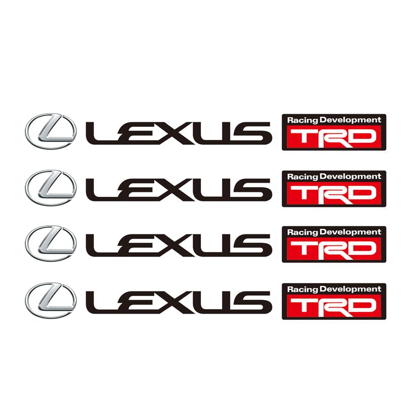 4Pcs Car Emblem Stickers Rearview Mirror Wiper Decals Accessories For Lexus F SPORT GS GX IS LS LX CT LC RC LBX NX RX 350h 450h ADX1
