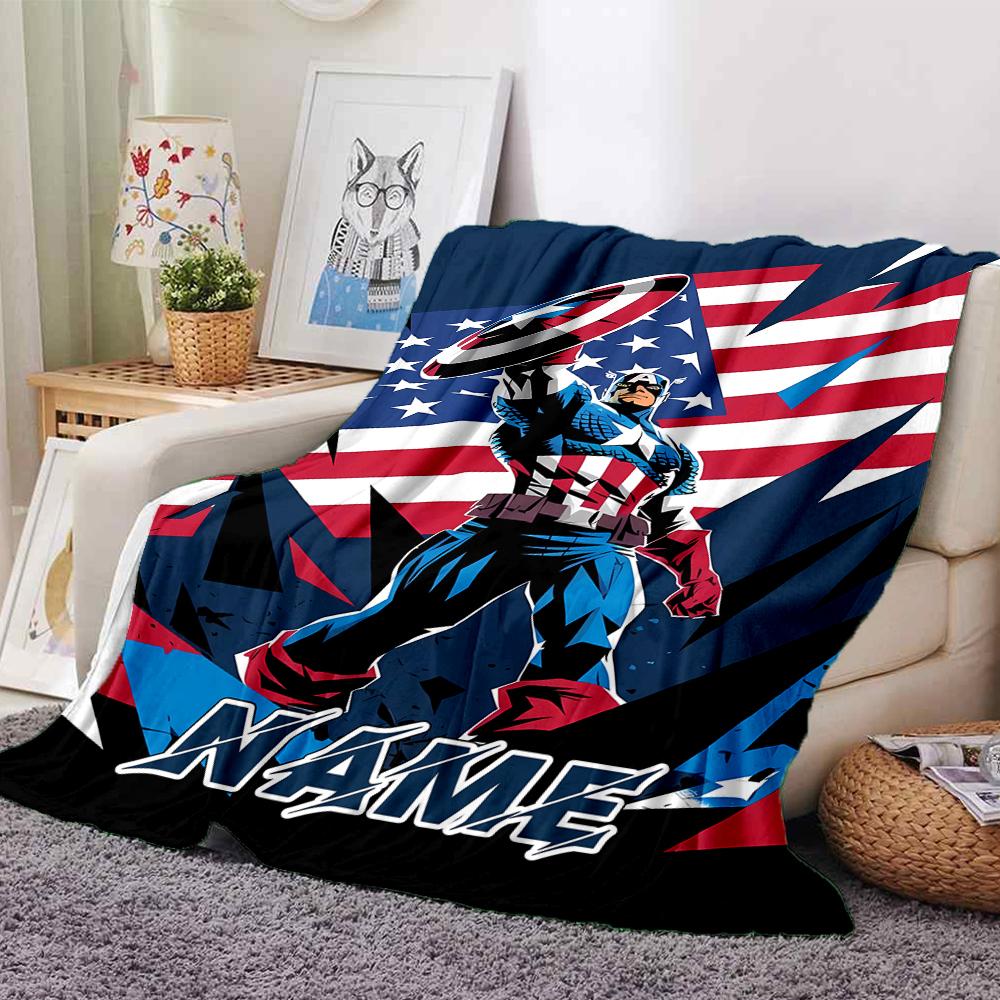 Custom Name "Avengers vs Thanos: Epic Battle" blanket for Couch & Bed, Plush Cozy Fuzzy Blanket Super Soft & Warm Blankets for Fall and Winter. 090817