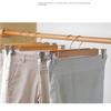Stainless Steel Pant Trouser Hanger Wood Pants Clips High Quality Solid Wooden Hanger