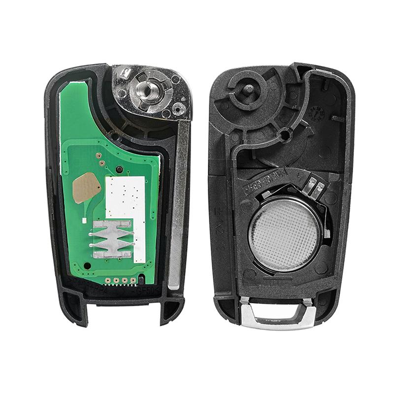 Флип-брелок для ключей с 2 ​​кнопками, пластиковый чехол для ключа 433 МГц ID46, чип для Opel Vauxhall Astra J Insignia Zafira C Mokka