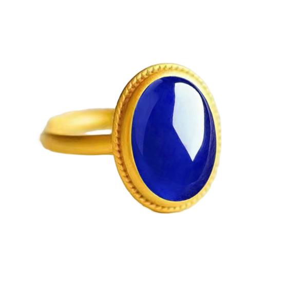 Кольцо из натурального камня в этническом стиле, регулируемые кольца для пальцев, овальные украшения из драгоценных камней для женщин, подарок на годовщину, день рождения, свадьбу