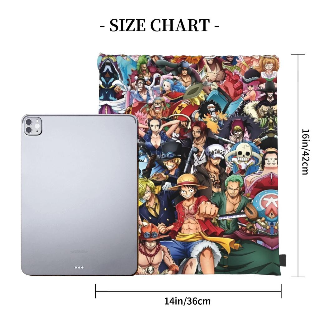 Индивидуальные сумки-мешки на завязках One Piece для покупок, рюкзаки для йоги, мужские, женские, для манги, спортивные, мешок-рюкзак для спортзала