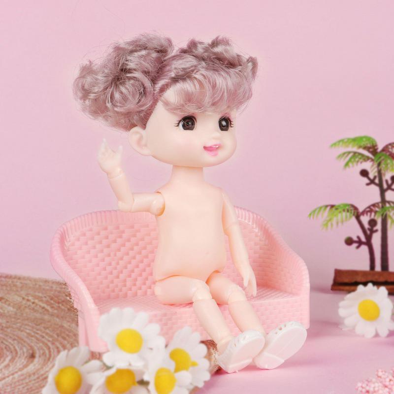 17 см мини-кукольное тело BJD - 6 дюймов принцесса девочка, 16 см маленькая голая кукла