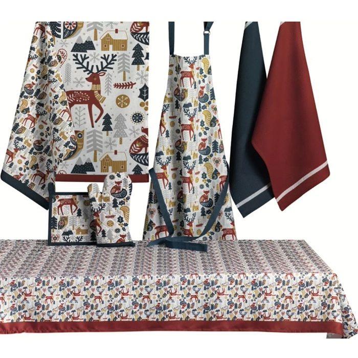 Полотенца кухонные - Набор из 2 штук - 50 x 70 см - 100% впитывающий хлопок - Коричневый