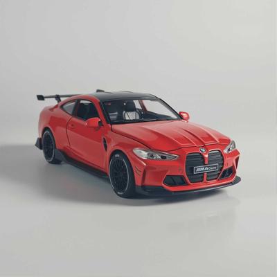 1/32 BMW M4 Coupe Спортивный Автомобиль Сплав Литье под Давлением Модель Коллекция Миниатюрные Настольные Украшения МиниАвто Мини ДжиТи Праздничный Подарок Мальчик
