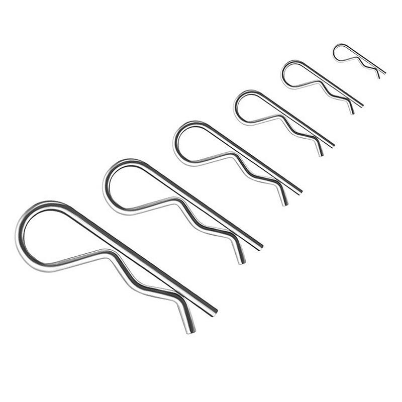 100 шт./кор. R-типа, волнистая карта, шпилька, болт, защелка, шплинт, углеродистая сталь LXY