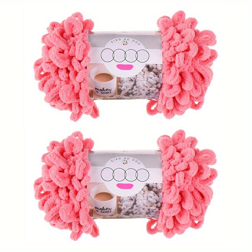 2pcs Thick Chunky Yarn Hand-Woven Bulky Yarn for DIY Crafts Scarves Cushions and Throw Pillows