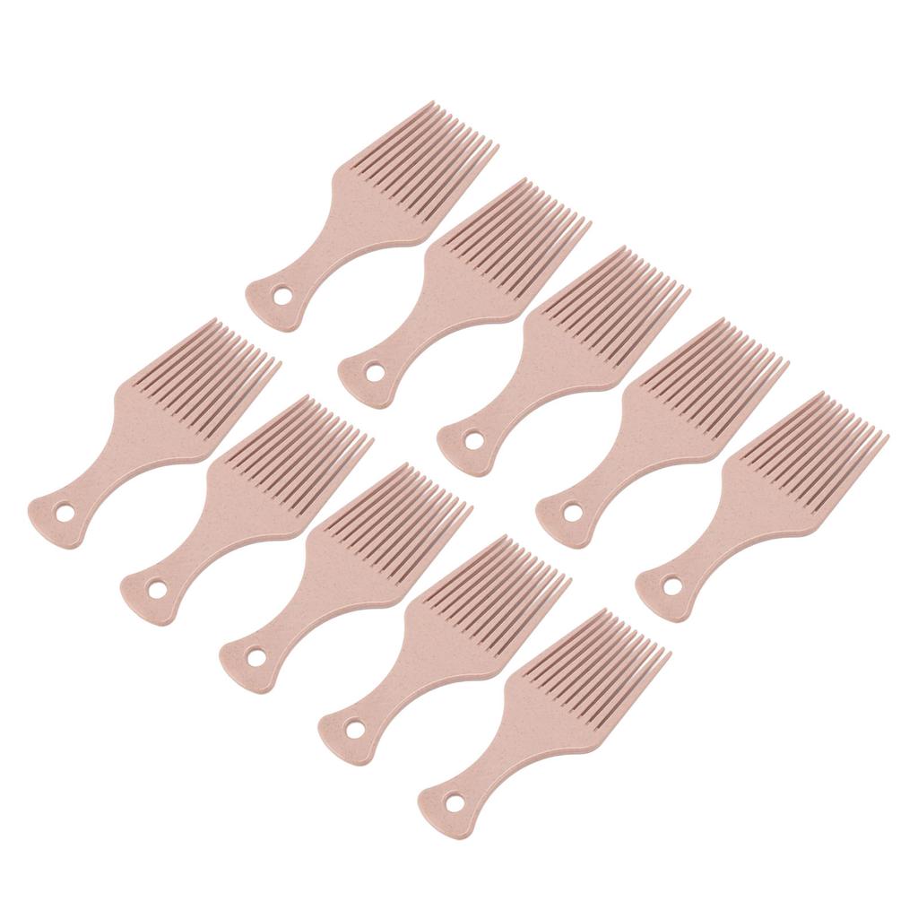 10 шт. расческа для распутывания волос с широкими зубьями и эргономичной ручкой, расческа для волос с ячменными стеблями