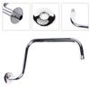 Shower Head Extension Arm S Shaped High Arc Gooseneck Long Shower Extender Pipe Stainless Wall Mounted Shower Head Extension Arm