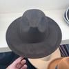 British Suede Jazz Hat Western Cowboy Hat Hidden Hat Felt Hat Big Brim Top Hat Tide