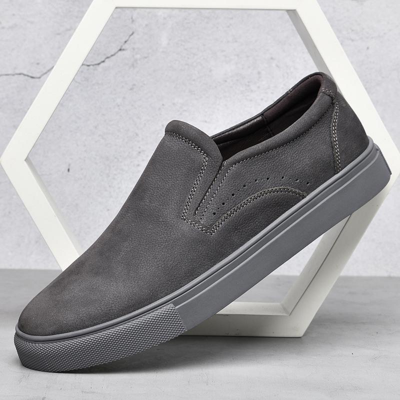 2024 Мужские удобные повседневные дышащие мужские мокасины Мокасины на плоской подошве Модная обувь из натуральной кожи со шнуровкой Твердые кроссовки