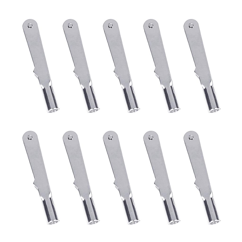 10Pcs M2/M3 Metal Iron Clevis Chuck Pull Rod Connector Clamp Horn Alloy Screw Accessories Kit for RC Aircraft Car Model