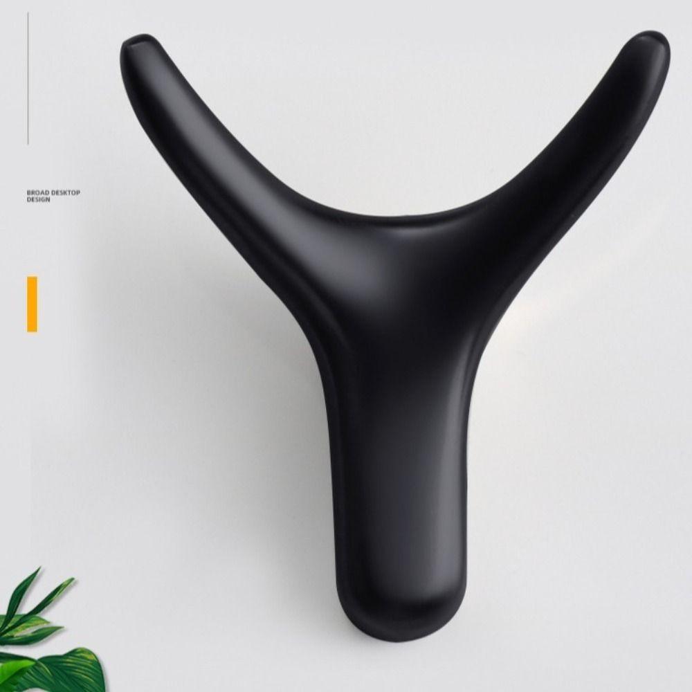 Zinc Zinc Zinc Alloy Wall Mount Hook Hanging Cabinet Storage Hook Bedroom Ox Horn Dual Hanger  Coat