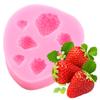 Силиконовые формы для клубники, формы для фруктов и шоколада, инструменты для украшения торта из помадки, полимерная форма для конфет, глины, формы для кексов