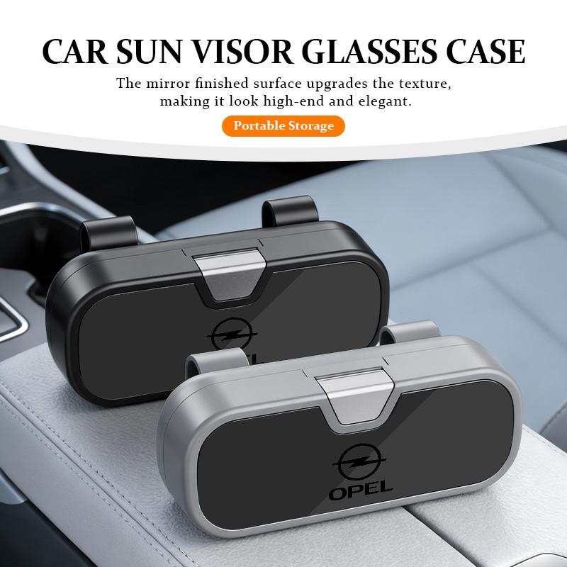 AAAYQ1 For Opel Car Sun Visor Glasses Case ABS Sunglasses Protector Box Corsa Mokka Astra Cascada Adam Insignia Meriva Vectra