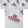 Red Eyecatching And White Plaid Hair Claws For Women Handmade Quality Pvc Stylish Accessories Hair