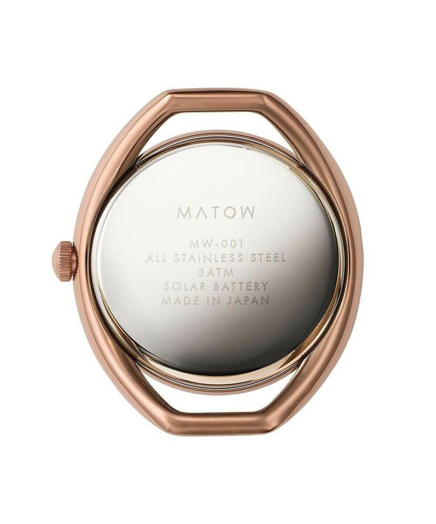 Авторизованный дилер Matow Часы на солнечной батарее Кожаный ремешок mw001006blurg Круглые Розовое золото Синяя фантазия [MATOW] Женские [Shiki] Меловой/ЗИМА