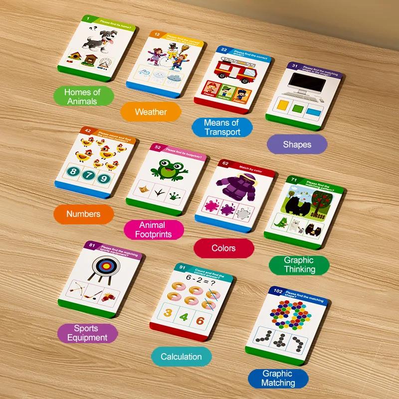 non-toxic Early Education Flash Card English Russian Learning Talking Flashcards for Kid Preschool Electronic Toddlers Audio Book Machine