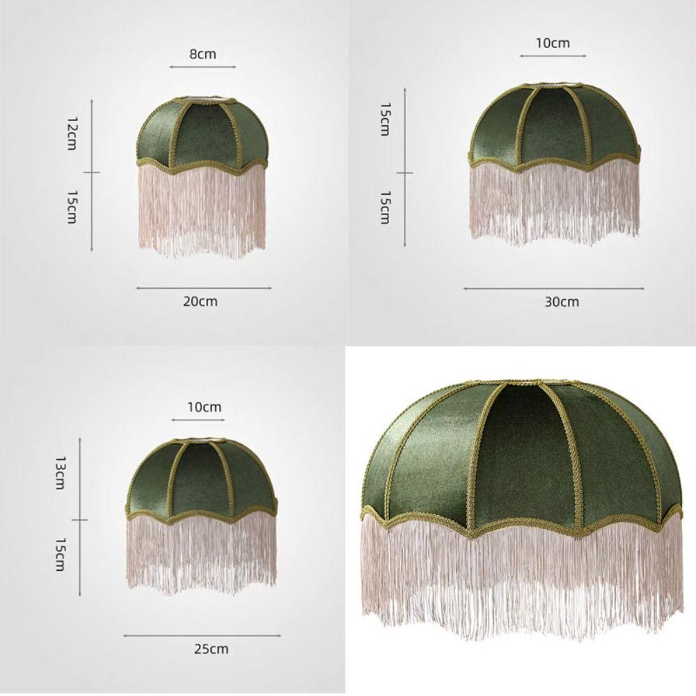 Vintage Style Fabric Lampshade European-style 20CM 25CM 30CM Retro Lampshade Floor Lamp