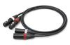 MOGAMI 2534 Red and White XLR Microphone Cable (0.5m)