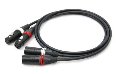 MOGAMI 2534 Красный и Белый 2-парный XLR микрофонный кабель (0.3м)