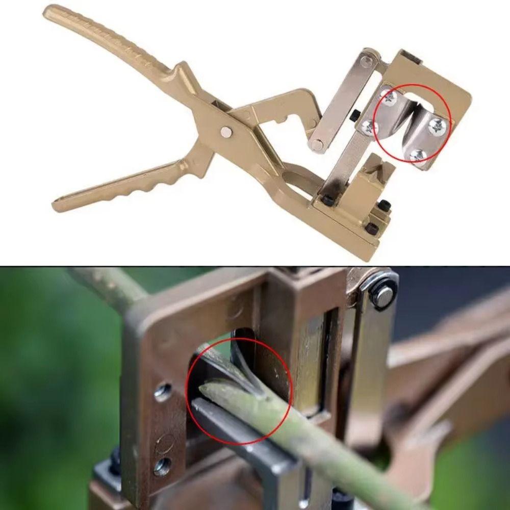 Efficient Thick Branches Grafting Scissor Pruning Plant Shears V-Cut Grafting Scissors Garden