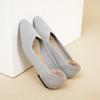 Весна Новые Маленький Квадратный Носок На Плоской Подошве Одинарные Женские Плетеные Удобные И Дышащие Женские туфли 7112