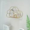 Nordic Metal Cloud Iron Storage Rack Shelf Wall Hanging Decor Grids Cloud Storage Holder Shelves Bedroom Home Decoration Gift