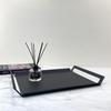 Простой современный черный металлический матовый геометрический квадратный поднос модель комнаты настольное хранение декоративные украшения