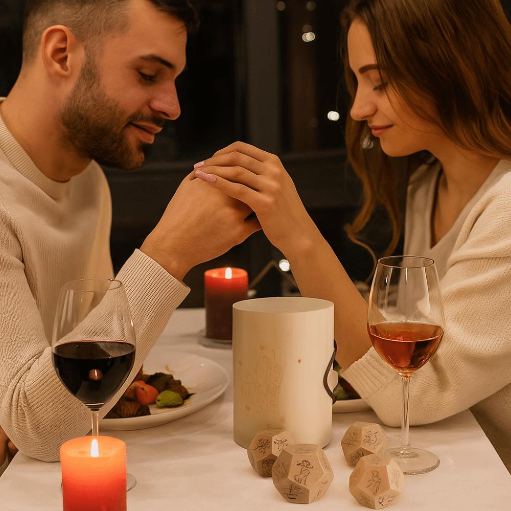 12 sided Wooden Food Dice Game Decision Make Date Night Dice  Christmas Birthday