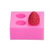 Пайбей 3D Мини Силиконовая форма для клубники