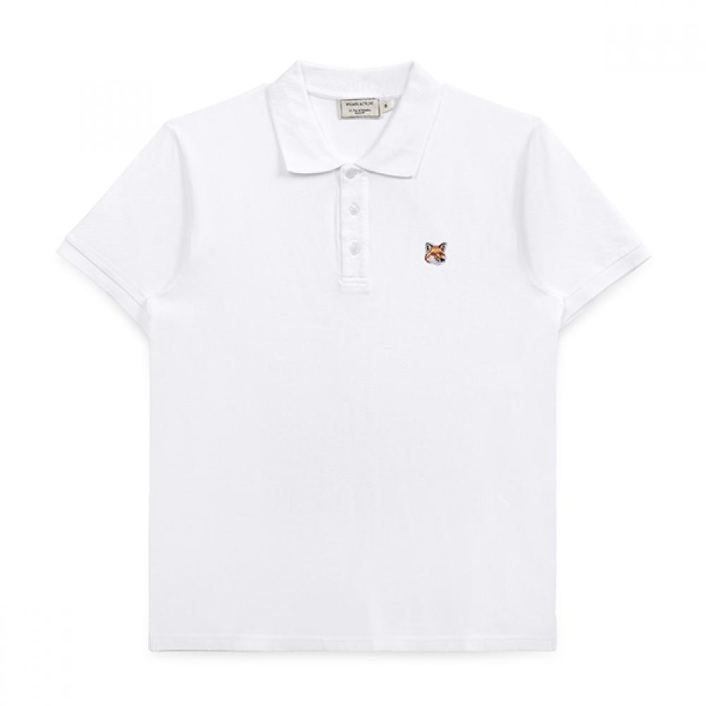 MaiSon KitSune Lm00208kj7002 P100 Fox Head Patch Polo Men S Short Sleeve Tee