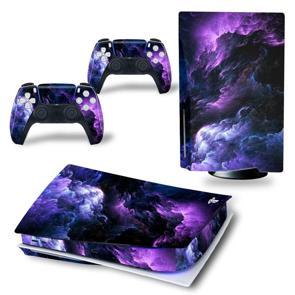 Углеродное волокно для PS5 Skin Защитный чехол Игровая консоль Декор Наклейка Защитная пленка