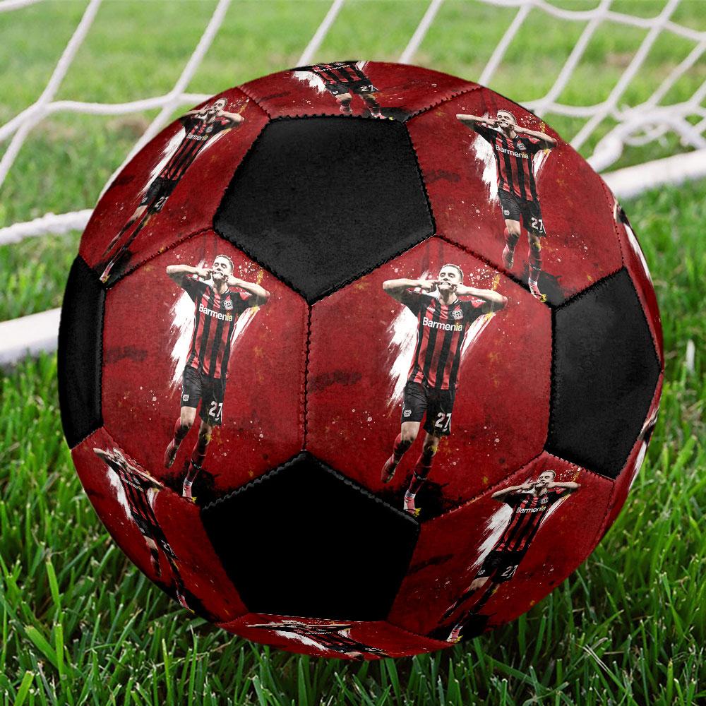 Florian Wirtz size5 Soccer Ball, colorful, suitable for all ages, machine-stitched, PVC material, competition grade,durable and high bounce