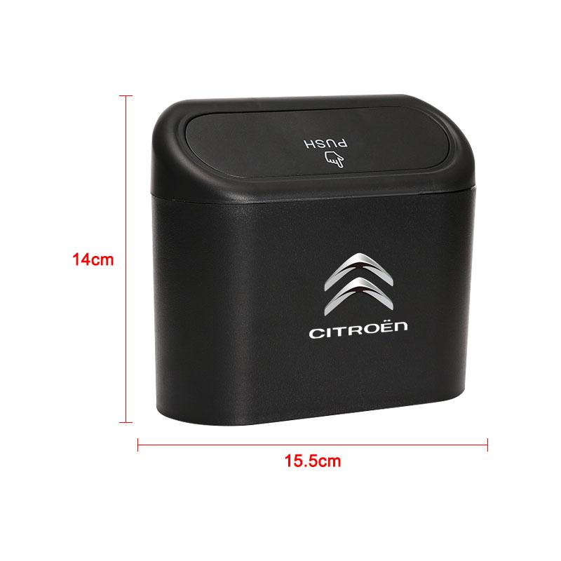 1Pcs Car Interior Storage Case Trash Bin For Citroen C1 C2 C3 C4 C5 C6 C5X E-C4 C-Crosser C4 Cactus Berlingo Elysee C-ZERO