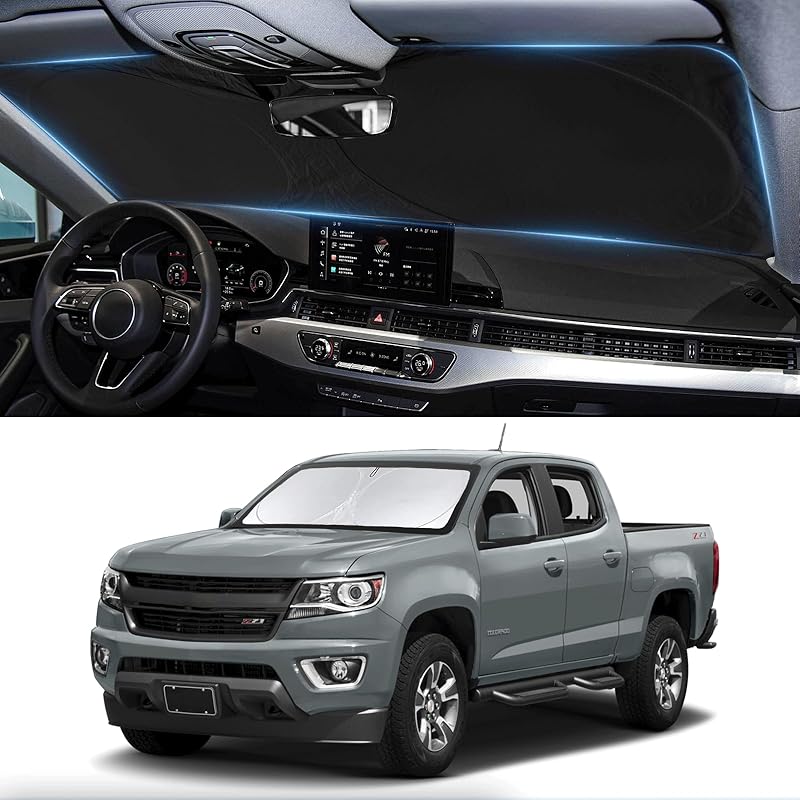 Sunshade For Ram Sun Shade Fit 2010-2025 2026 Dodge RAM 2500 3500 Truck Accessories Windshield Cover For Ram 2500/3500/4500/5500 Sun Visor Fits 2Dr