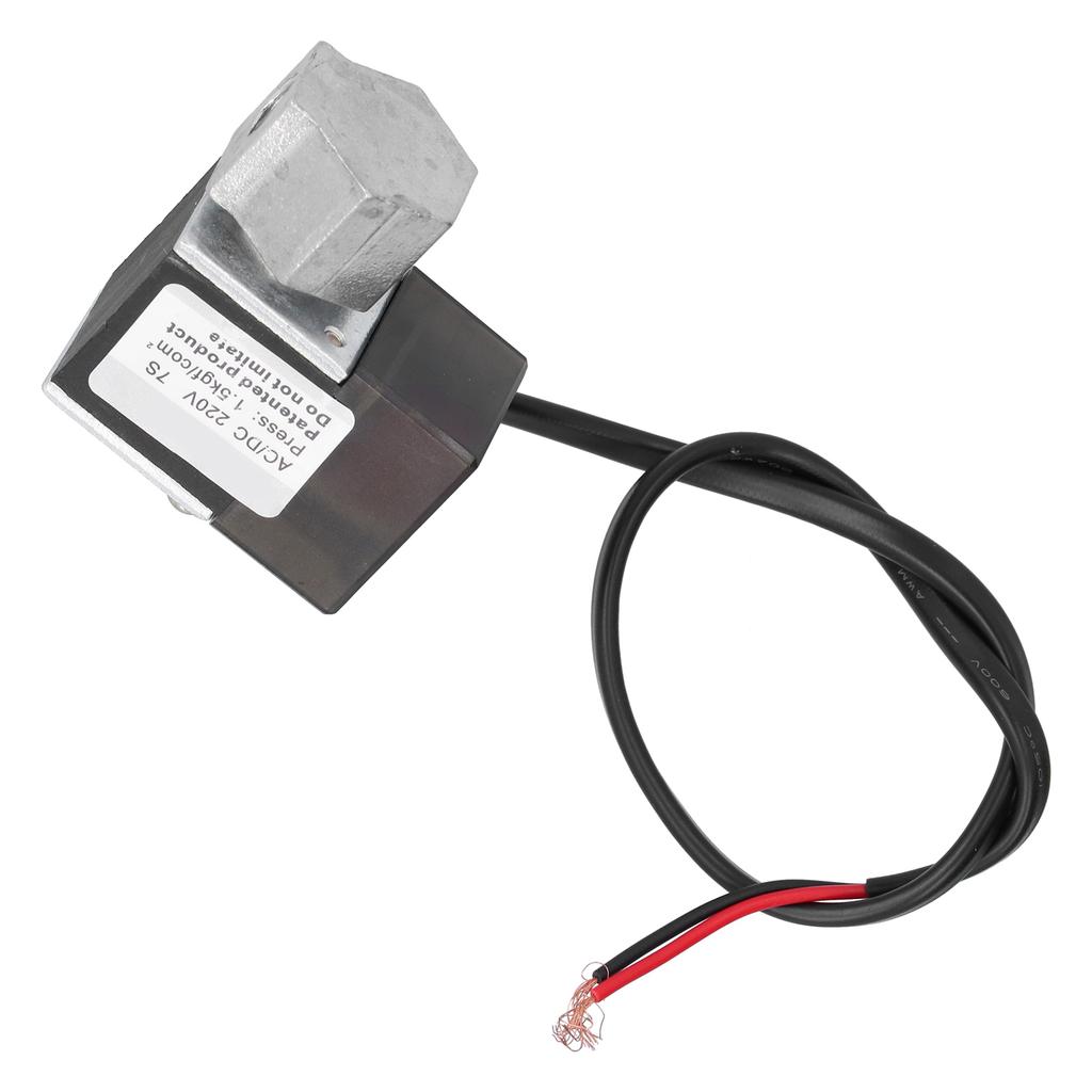 Solenoid Valve M8 Interface Thread Air Pump Accessories with Cast Aluminum Base AC DC220VSide Hole