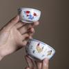 Керамическая чашка в китайском стиле, ручная работа, антикварная костяная фарфоровая чашка для курицы, чай, вино, вода, посуда, бытовые кухонные принадлежности, посуда для питья