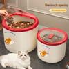 Moisture-Proof Cat & Dog Food Storage Bucket - Food-Grade, Sealed Container for Grain, Rice & Pet Food.