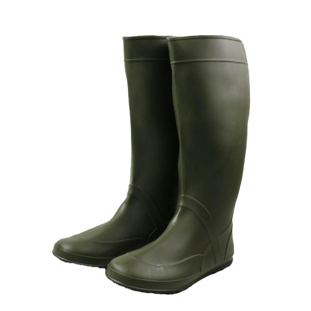 Fukuyama Rubber Nokars #1 Work Boots, Compact Storage, Rollable, Flat Sole, Repellent for Dirt and Mud, Khaki, Small, Size 2E