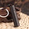 Pendants Shurangama Mantra Interior Accessories Ebony Wood Keychain Car Key Chain Keyfob Key Rings