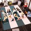 K-pop girl group member printed flannel non-slip rug, suitable for rooms, living rooms, home decor, gifts