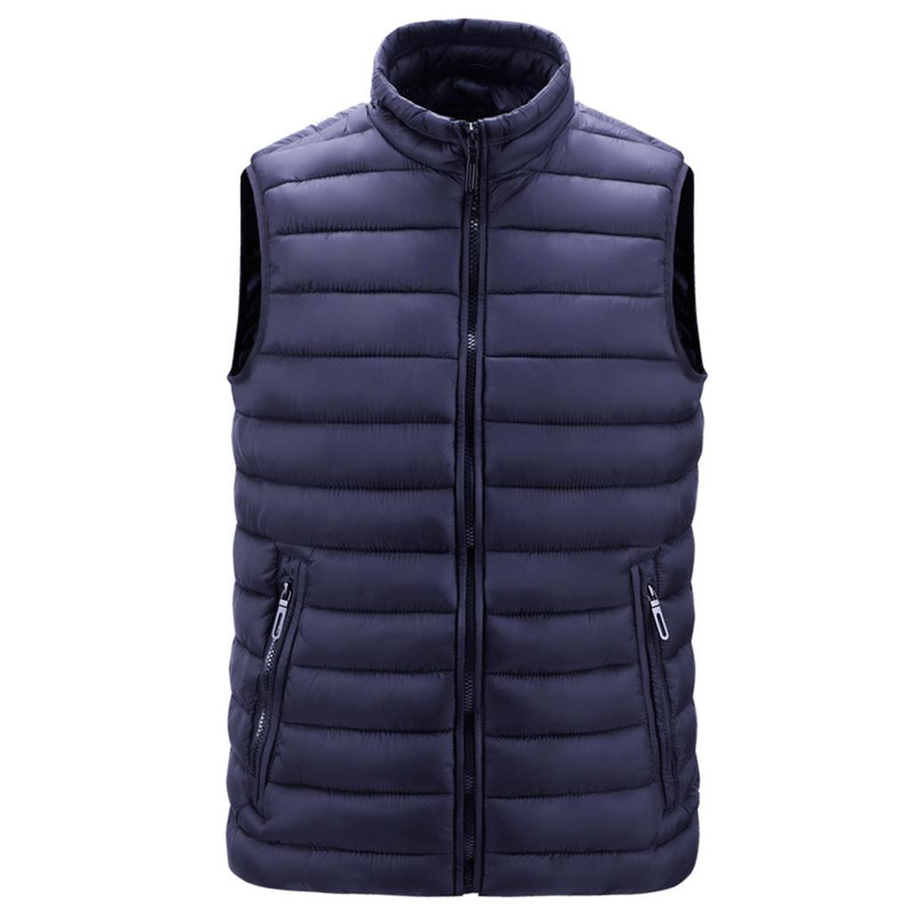 Casual Men'S Vest Men'S Loose Autumn And Winter Warm Down Cotton Vest Coat