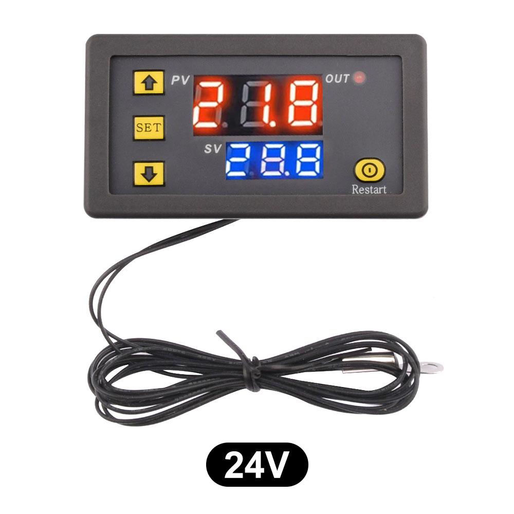 DC 5V/12V/24V Термостат Цифровой Контроллер Температуры Регулятор Терморегулятор Инкубатор NTC Сенсор Переключатель Модуль