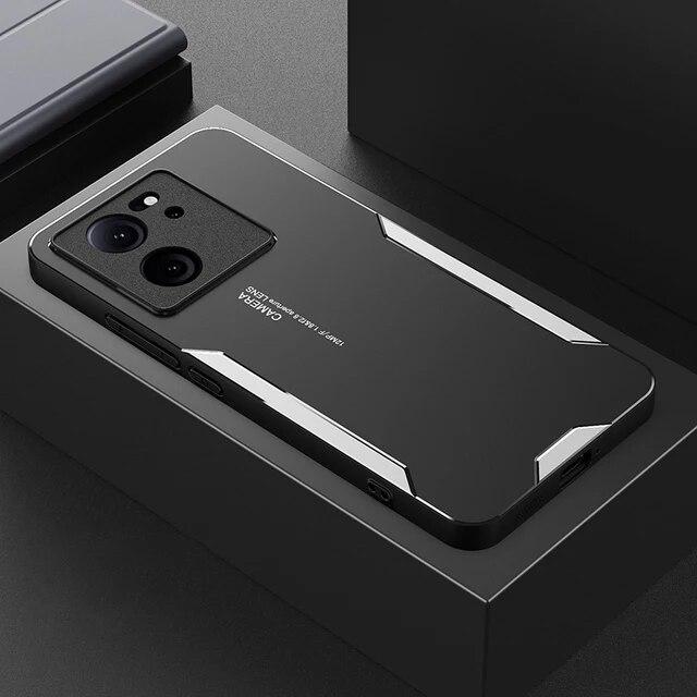 Металлический чехол из алюминиевого сплава для Xiaomi Redmi 13C 13 C 12C 12 4G, матовый чехол, силиконовый противоударный защитный жесткий чехол для телефона Poco C65 C 65 X5 Pro