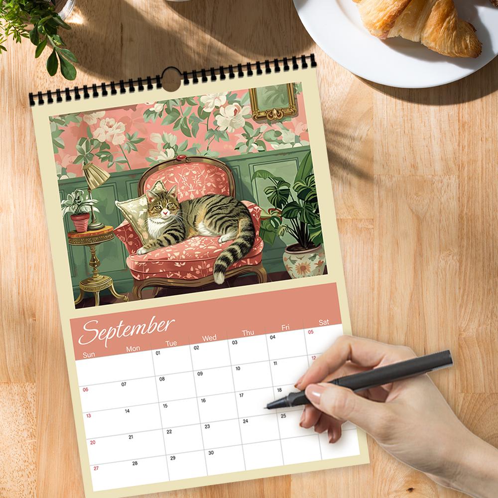 1 шт., Календарь на 2026 год в причудливой тематике - Теплый и исцеляющий, 12 уникальных дизайнов, Настенный календарь, Подарок на день рождения, Рождество, Новый год