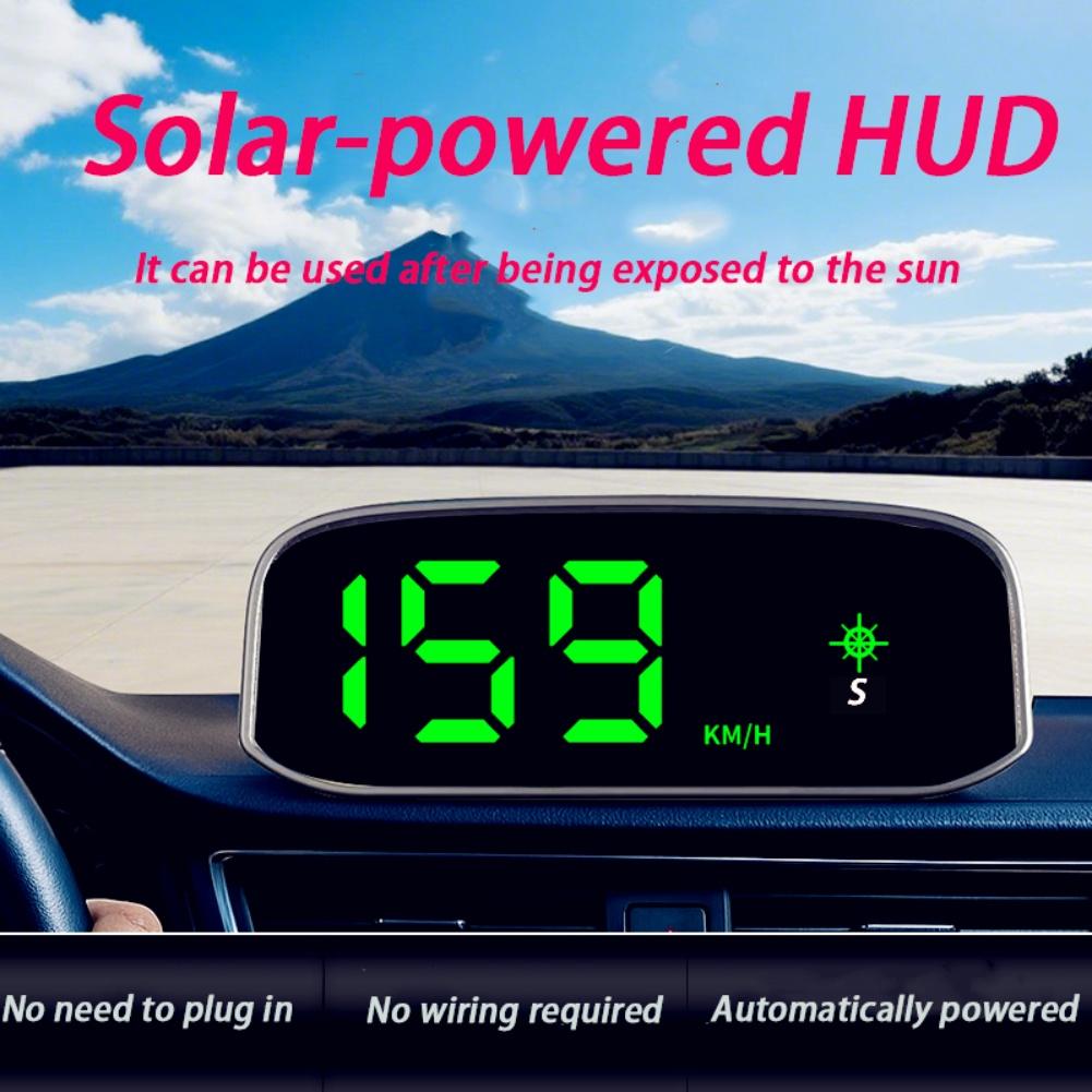 1 шт. Автомобильный спидометр Солнечный Head Up Display GPS Цифровой Интеллектуальный Светочувствительный HUD Дисплей скорости Цифровая Авто Электроника